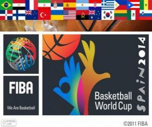 Rompicapo di Campionato mondiale di pallacanestro 2014. Campionato FIBA ospitato da Spagna