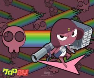 Rompicapo di Caporale Giroro, un esperto di armi dalla serie anime Keroro