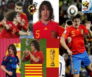 Rompicapo di Carles Puyol (La testa di Spagna) difesa team spagnolo