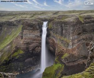 Rompicapo di Cascata di Hoifoss, Islanda