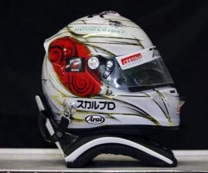 Rompicapo di Casco Kamui Kobayashi - Suzuka 2010