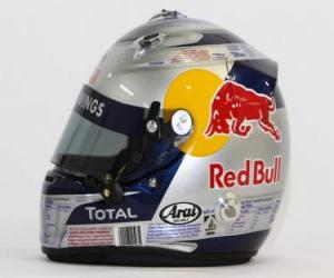 Rompicapo di Casco Sebastian Vettel 2010