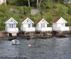 Rompicapo di Case sul lago, Norvegia