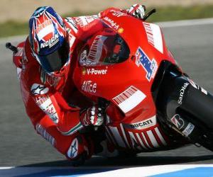 Rompicapo di Casey Stoner pilota il moto GP