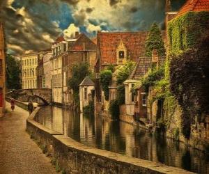 Rompicapo di Centro storico di Bruges, in Belgio