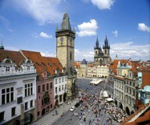 Rompicapo di Centro storico di Praga, Repubblica ceca.