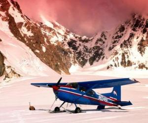 Rompicapo di Cessna 185 sulla neve