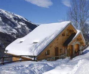 Rompicapo di Chalet in legno