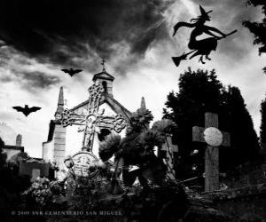 Rompicapo di Cimitero il giorno di Halloween