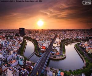 Rompicapo di Città Ho Chi Minh City, Vietnam