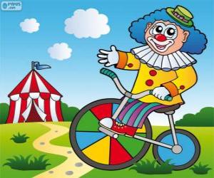 Rompicapo di Clown a bicicletta