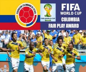 Rompicapo di Colombia, Premio Fair Play. Mondiali di calcio Brasile 2014