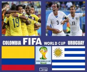 Rompicapo di Colombia - Uruguay, ottavi di finale, Brasile 2014