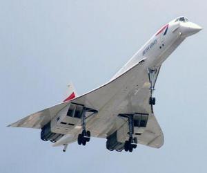 Rompicapo di Concorde jet supersonico