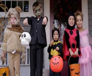 Rompicapo di Costumi di Halloween per bambini