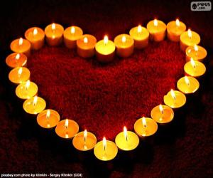 Rompicapo di Cuore delle candele