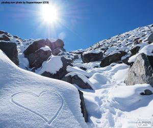 Rompicapo di Cuore nella neve