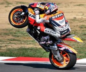 Rompicapo di Dani Pedrosa alza rotella