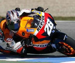 Rompicapo di Dani Pedrosa pilota il moto GP