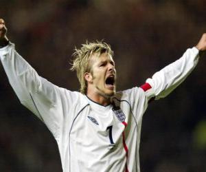 Rompicapo di David Beckham celebrazione dell gol