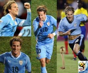 Rompicapo di Diego Forlan, Best Player (la palla d'oro) della Coppa del mondo di calcio Sud Africa 2010