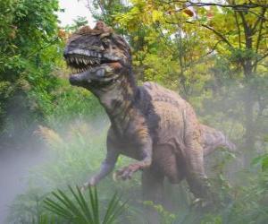 Rompicapo di Dinosauro tra vegetazione