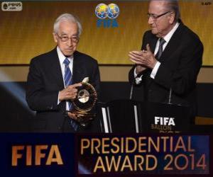 Rompicapo di Distinzione presidenziali del 2014 FIFA per Kagawa Hiroshi