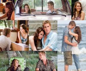 Rompicapo di Diverse foto di Miley Cyrus e Liam Hemsworth nel suo ultimo film, The Last Song.