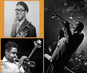 Rompicapo di Dizzy Gillespie (1917 - 1993) trombettista, cantante e compositore di jazz