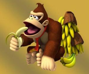 Rompicapo di Donkey Kong, il gorilla famosi di Nintendo