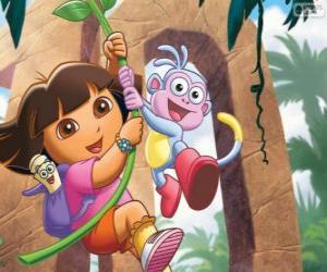 Rompicapo di Dora e Boots in una delle sue avventure