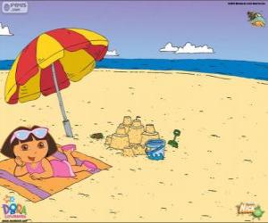 Rompicapo di Dora sulla spiaggia
