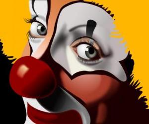 Rompicapo di Faccia di clown dal naso rosso