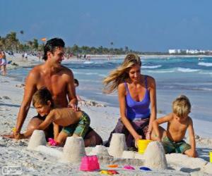 Rompicapo di Famiglia in spiaggia