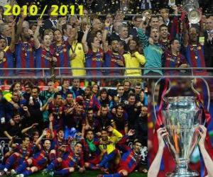 Rompicapo di FC Barcelona, &#8203;&#8203;campione della UEFA Champions League 2010-2011
