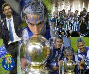 Rompicapo di FC Porto, il portoghese Liga 2.010-11 celebrazione campionato