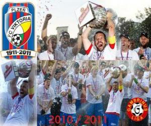 Rompicapo di FC Viktoria Plzen, campione del campionato di calcio ceco, Gambrinus Liga 2010-2011