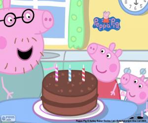 Rompicapo di Felice anniversario Peppa Pig