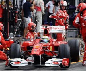 Rompicapo di Felipe Massa - Ferrari - Hockenheim 2010