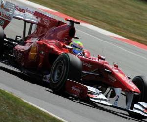 Rompicapo di Felipe Massa - Ferrari - Silverstone 2010