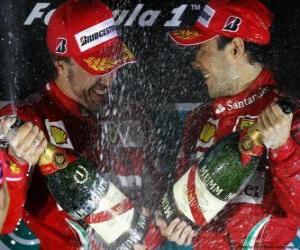 Rompicapo di Fernando Alonso, Felipe Massa, Gran Premio di Corea (2010) (1 ° e 2 ° posto)