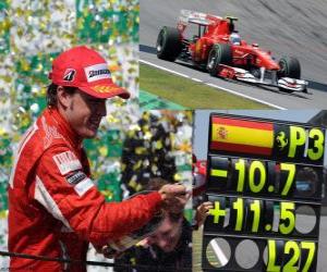 Rompicapo di Fernando Alonso - Ferrari-GP del Brasile 2010 (3 ° posto)