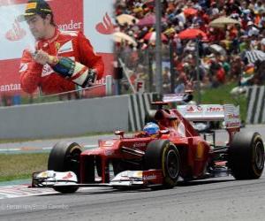 Rompicapo di Fernando Alonso - Ferrari - Grand Premio de Spagna (2012) (2 ° posizione)