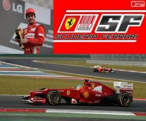 Rompicapo di Fernando Alonso - Ferrari - Grand Prix di Corea del sud 2012, 3 ° classificato