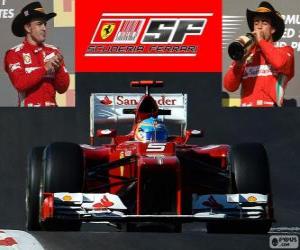 Rompicapo di Fernando Alonso - Ferrari - Gran Premio degli Stati Uniti 2012, 3 ° classificato