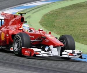 Rompicapo di Fernando Alonso - Ferrari - Hockenheimring 2010