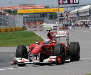 Rompicapo di Fernando Alonso - Ferrari - Montreal 2010