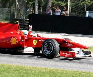 Rompicapo di Fernando Alonso - Ferrari - Monza 2010