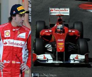 Rompicapo di Fernando Alonso - Ferrari - Monte Carlo, Monaco Grand Prix (2011) (2 ° posto)