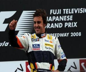 Rompicapo di Fernando Alonso nel pódium